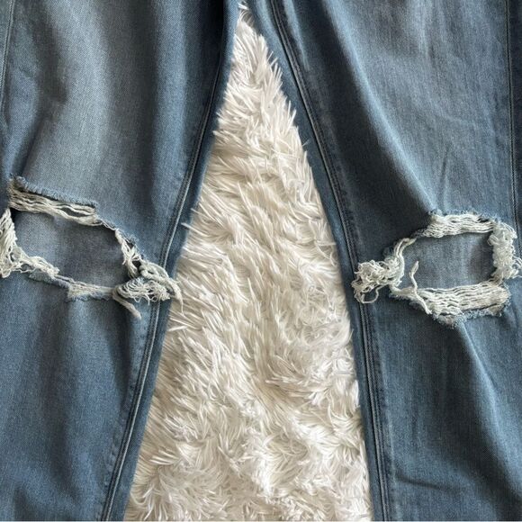 American Eagle Mom Jeans New Distressed Womens Size 2 Long - Picture 5 of 12